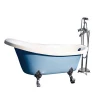 HS-B551 63 inch length Chinese free stand with four legs blue bathtub