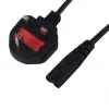 Impedance British standard 3 Pin UK Plug Power Cable ac power cord IEC C7 C13