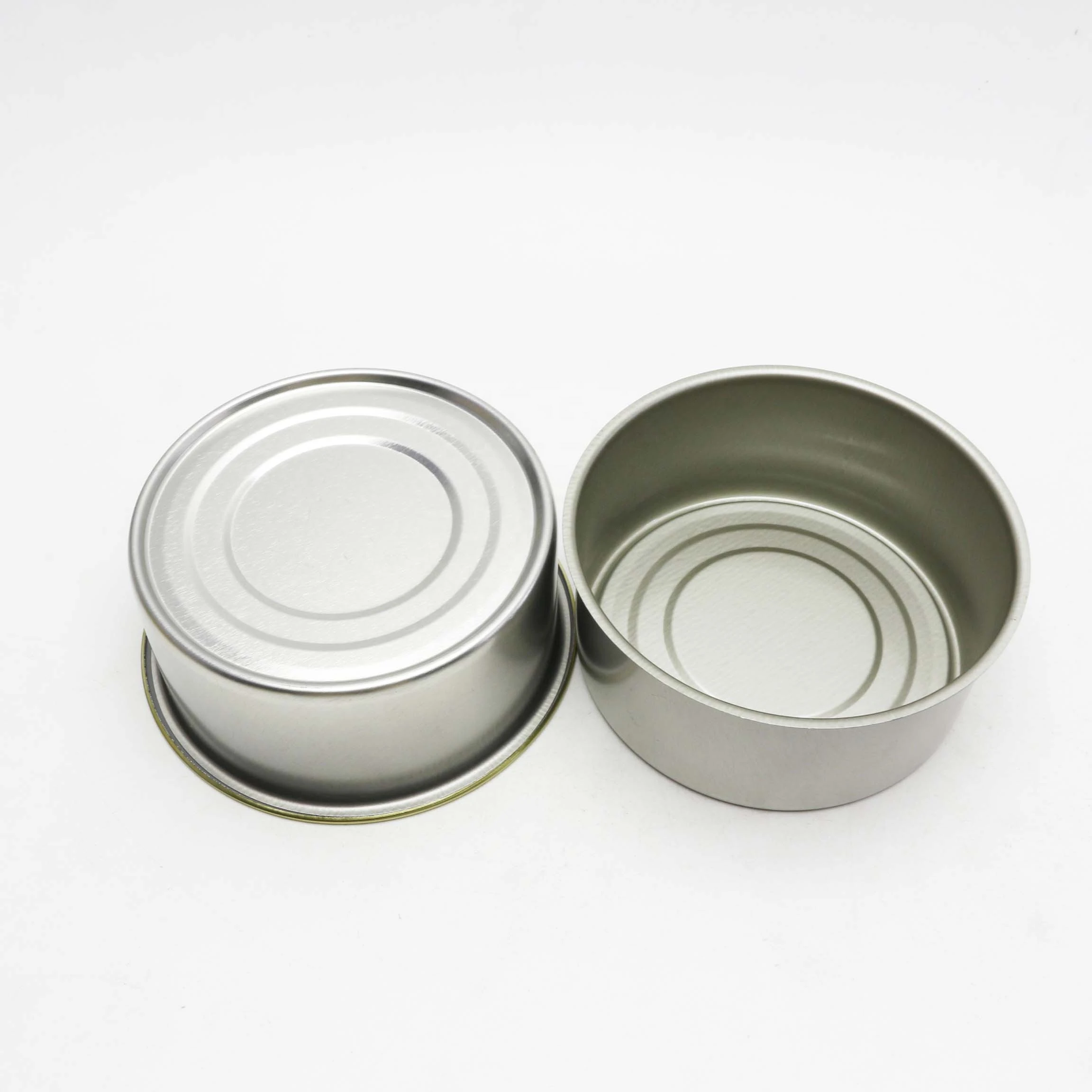 in stock 100ml empty tinplate metal caviar salmon tuna can with lid for food canning T-115N