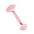 Import In stock! Amazon hot sale high quality rose quartz facial massage jade roller for face pink from China