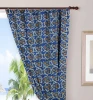 Indian handmade designer cotton block printed door panel sheet drapery window treatment valances curtain