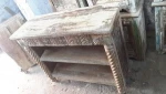 Indian wooden hand made unique reclaimed wooden table/bookshelf Indian furniture