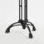Import Industrial Black  Pedestal Design Black  Pedestal chrome pedestal  Cast Iron  nature travertine top  Dining Metal Table leg from China