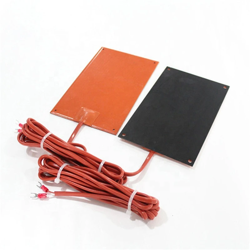 Industrial electric flexible 24 v 3d printer silicone heating pad