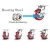Import Industrial Hot Sale Swivel Heavy Duty PU Caster Wheels from China