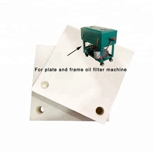 industrial quantitative oil liquid dust filter paper for plate and frame transformer oil press filter machine