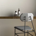 Industrial Style Stable Metal Concrete Dining Chair With Backrest And Pedals, Modern Fashionable Hotel Bar Seat