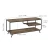 Import Industrial style sturdy 3-tier wood TV stands with metal frame from China