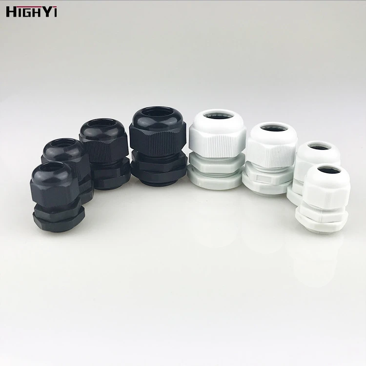IP68 M PG types cable joint water-proof quick -fit nylon plastic cable gland connector with washer