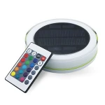 IP68 Waterproof RGBW solar powered floating pond Light swimming pool light