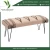Import Iron Leg Upholstered Bench from China