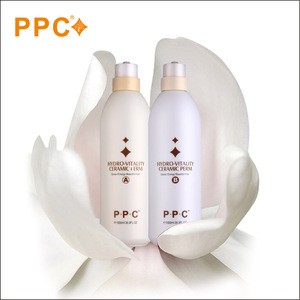 Japan hair perm lotion brands OEM 1000ml*2 /set with hot wave permanent hair rebonding cream