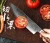 Import Japanese Damascus Knife Set Cutter Slicing Filleting Steak Utility Knives VG-10 Forged Damascus Steel Kitchen Chef Knife Set New from China