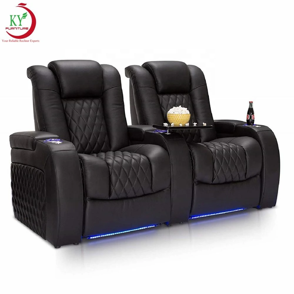 JKY furniture Easy And Convenient Multifunctional Home Theater Movie VIP Seating Sectional Cinema Recliner Sofa