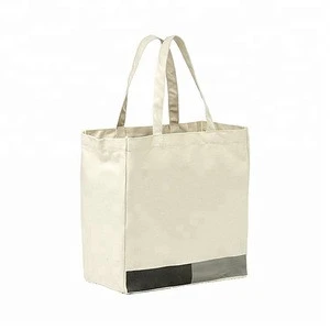 Jtsquare Reusable Natural 12Oz Cotton Canvas Shopping Bag Tote