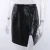 Import KFL93571 Solid color high waist sexy slim split short PU skirt women from China