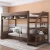 Import kids bunk beds with drawers child students bed solid teak single wood bed design from China