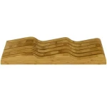 kitchen 12-hole horizontal Drawer Block Holder Bamboo Knife Holder