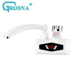 Kitchen Instant Electric Heating Water Faucet Fashion Brass Basin Faucet With Instant Faucet Heater