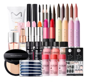 Korea Brand Cosmetic  Waterproof Full Makeup Set Collection for Lip Eye Face Nail Beauty Accessories Whosale