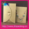 Kraft Paper Jewelry Bags+ Necklace Cards Blank Jewelry Displays Packaging Set Cards Karft Bag Retro Sealing Bag