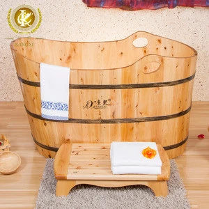 kx-205 Beautiful standing portable wooden color fashion outdoor whirlpool spa bathtub