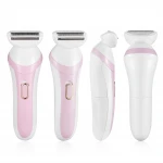 ladies hair  trimmer painless electric battery operated lady hair shaver razor for women