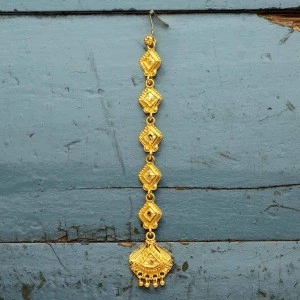 Latest Indian Design  Gold Color Imitation Pearl  Stone Maang Tikka,Forehead Jewelry