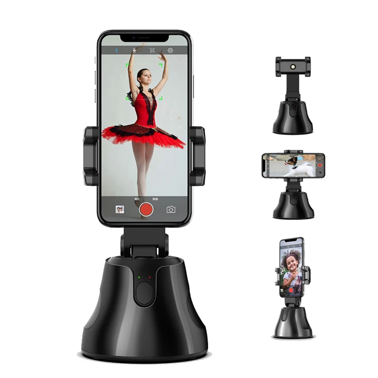 Laudtec Smart 360 Selfie Shooting Face Object Tracking Selfie Stick Smart Phone Holder Gimbal Selfie Stick For Photo Video Vlog