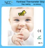 LCD cartoon reusable forehead temperature thermometer fever test strips with adhesive sticker