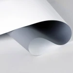 Lead Free Non Curl Grey Back PET Banner Roll  for Roll Up Display Banner Material Media