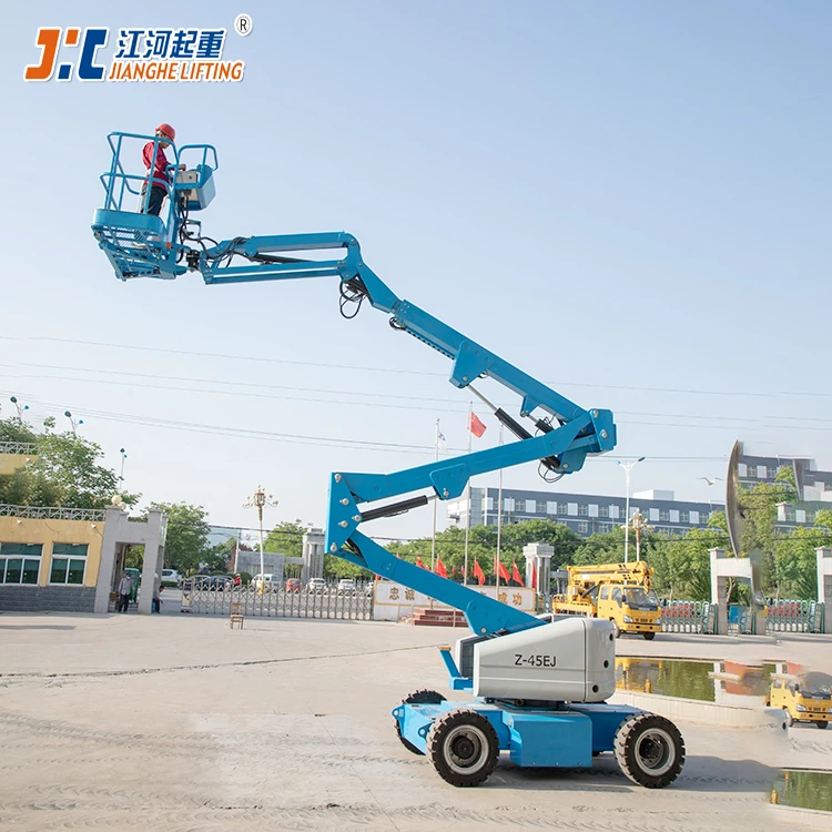 Leased Z-45E Self Propelled Aerial Articulated Lift Platform Lifting Equipment For Construction Material