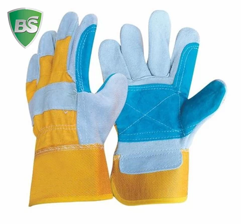 Leather Industrial Welding Working Protective Safety Gloves Wear-resisting Thickened Gloves