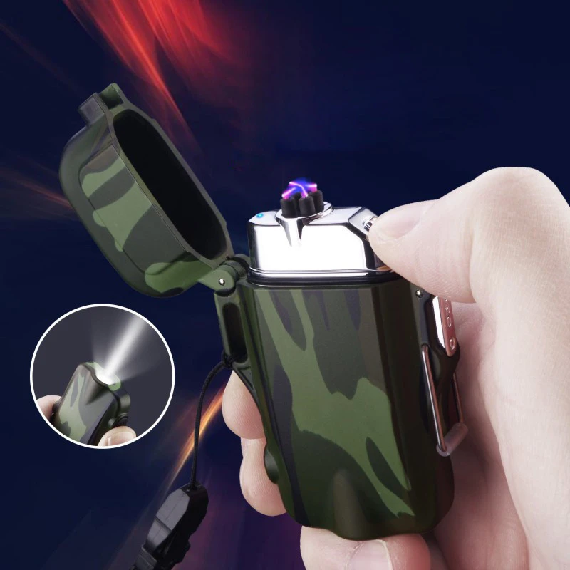 LED Flashlight Water resistant USB Charging Electric Arc Lighter Waterproof