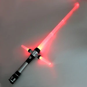 LED Light-Up Cross Light Saber Sword with Sound LED Light Up Super Saber Glow Swords Glow Swords for Themed Party