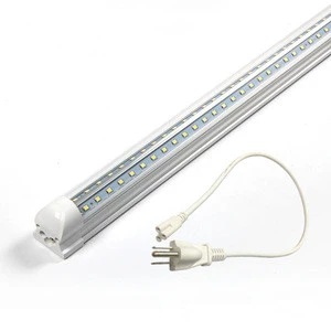 Linkable Integrated T8 led tube light 8ft 2.4m 72w 7200lm Living Room Sets with connectors and US Plug