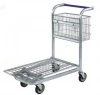 logistic flat bed heavy duty airport luggage cart with four wheels for carrying goods