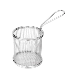 Long Handle Stainless Steel strainer Skimmer ladle Basket for Everyday Frying Steaming and Scooping