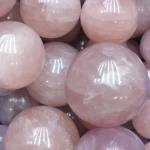 Lowest cost polished gemstone sphere rose quartz sphere