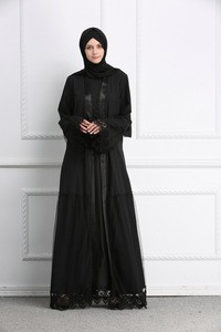 LSM003 Newest Muslim Embroidery Dress Maxi Islamic Clothing Muslim Women&#39;S Casual Dresses