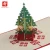 Import Luxury 3D paper Promotional Christmas tree greeting card Customized Printing Fancy Design from China
