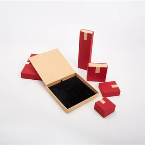 luxury biodegradable paper jewelry boxes set customized jewelry packaging box paperboard