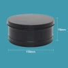 Luxury Black 750g Round Metal Tin Can Wholesale Empty Candle Jars Packaging for Cake Candy Food Snack Container Chocolate Sugar