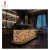 Luxury commercial Petrified wood coffee shop bar counter table