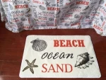 luxury printing non slip thin bath mat