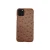 Luxury Vintage Ostrich Pattern Leather Hard Pc Back Case For iPhone 11