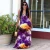 Import LW -  L9141 Comfortable sun dresses women casual summer tie dye maxi dress v - neck sling beach dress 2021 from China