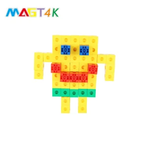 MAGT4K 100 PCS DIY Kid Connection Construction Set Shapes Toy Toddler Educational Blocks