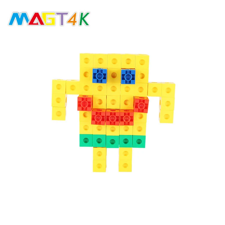MAGT4K 100 PCS DIY Kid Connection Construction Set Shapes Toy Toddler Educational Blocks