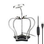 Maixi Soldering Helping Hands 3X LED Illuminated Magnifier Third Pana Hand Soldering Station Vise Welding Repair Tool
